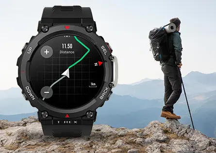 he Amazfit T Rex Pro has Advanced GPS